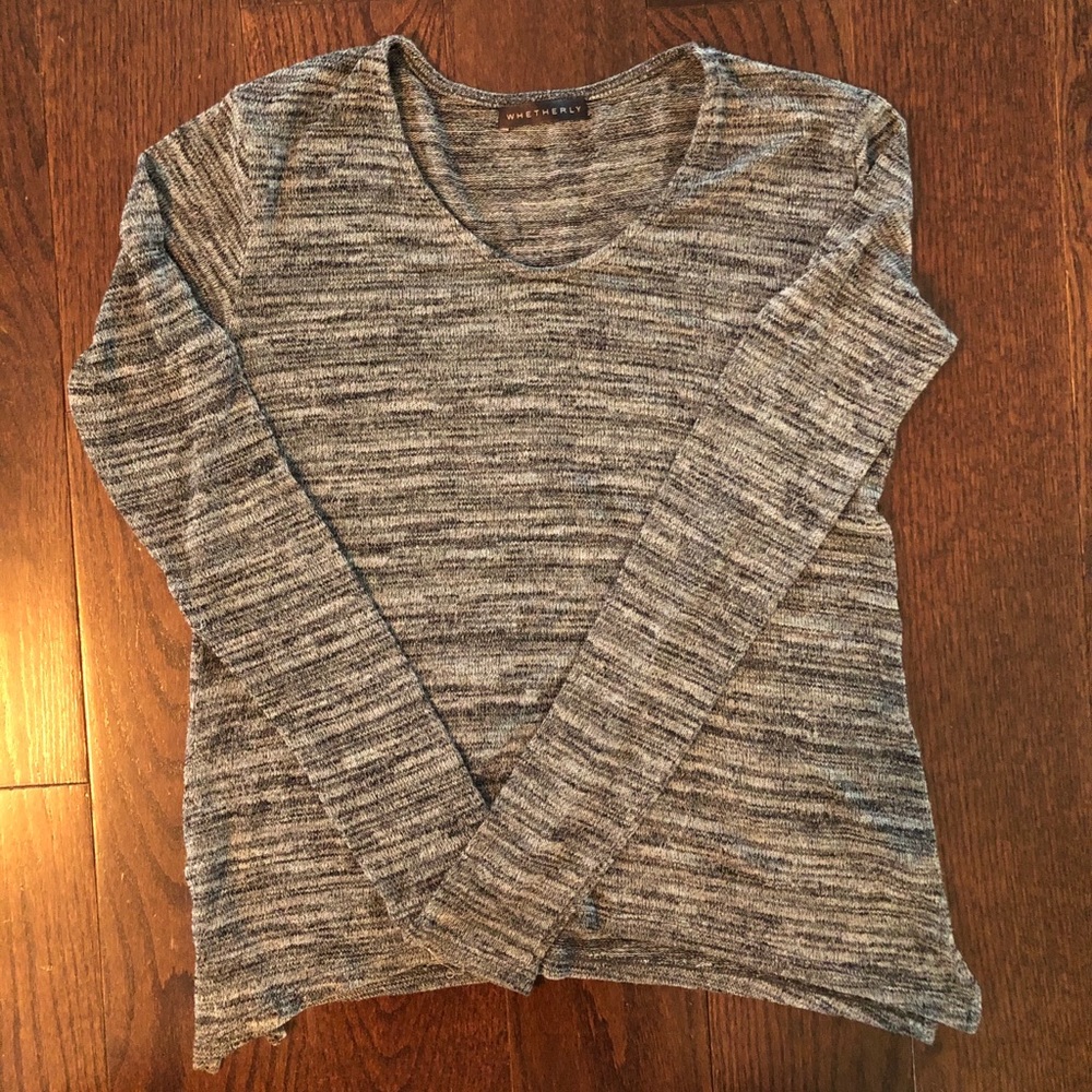 Whetherly black and white sweater